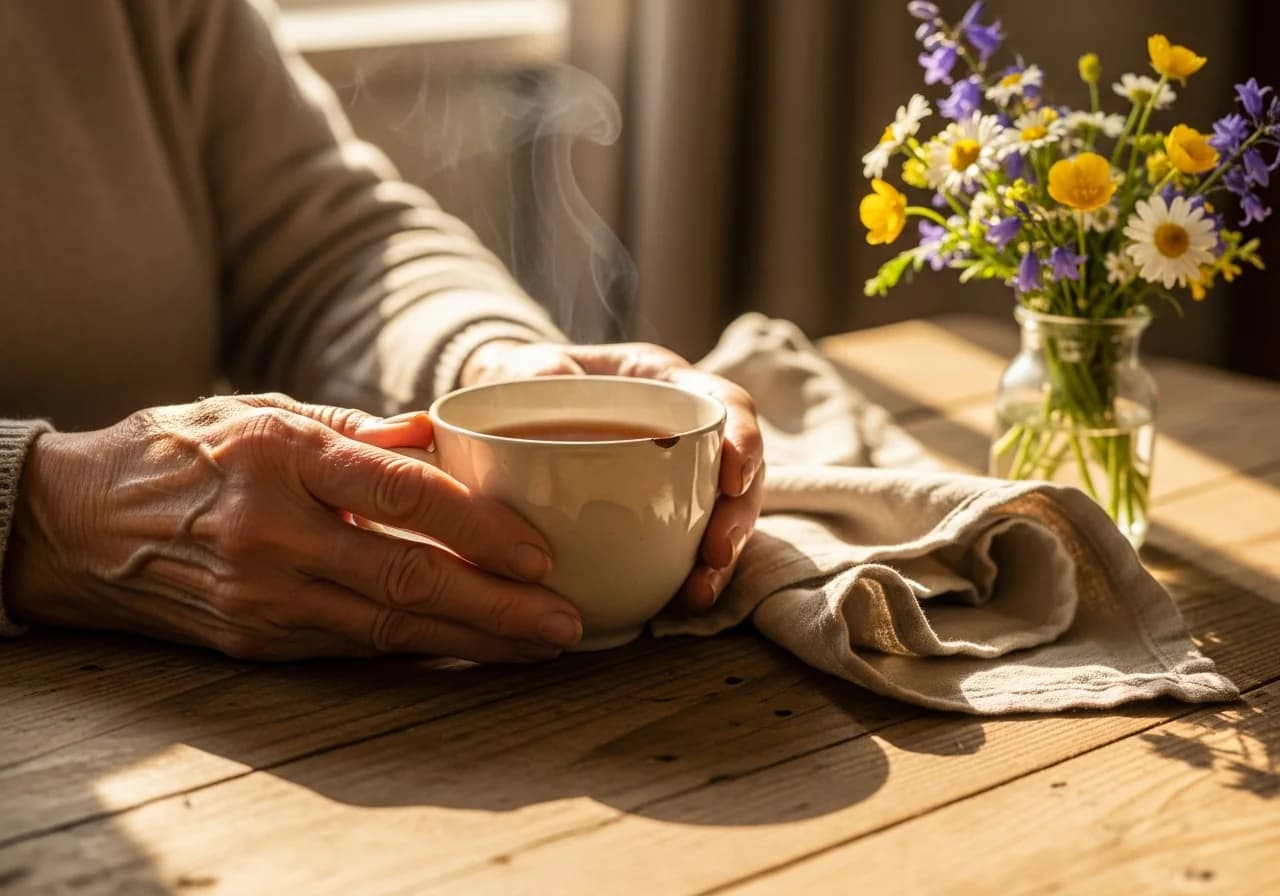 Infirmière prenant soin d'une personne âgée à son domicile